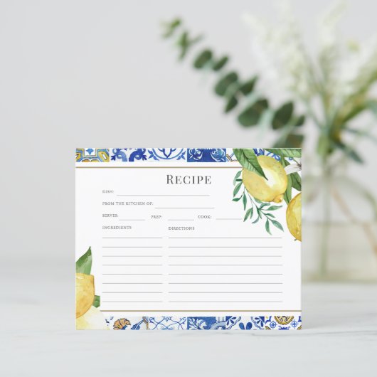 Mediterrane Tegel Citroen Vrijgezellenfeest Recept (Staand voorkant)