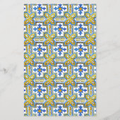 Mediterrane Tegel Citrus Vrijgezellenfeest Raad ee (Achterkant)