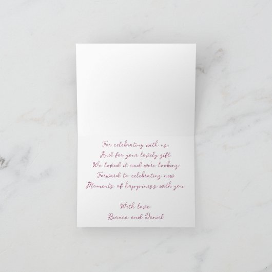 Mediterrane Tegel Dank u kaart (Binnen)