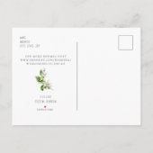 Mediterrane Tegel en citroen paar foto bruiloft Aankondigingskaart (Achterkant)