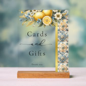 Mediterrane Tegel Italiaans Positano Citroen Acryl Bord (Neutraal)