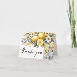 Mediterrane Tegel Italiaans Positano Citroen Bedankkaart