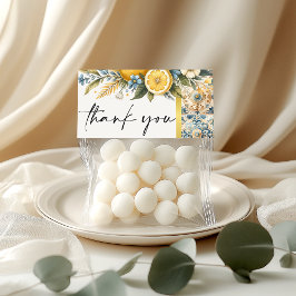 Mediterrane Tegel Italiaans Positano Citroen Bedankkaart