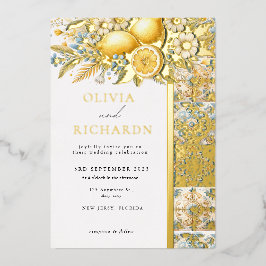 Mediterrane Tegel Italiaans Positano Citroen Folie Uitnodiging