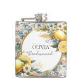 Mediterrane Tegel Italiaans Positano Citroen Heupfles (Voorkant)