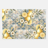 Mediterrane Tegel Italiaans Positano Citroen Inpakpapier Vel (Voorkant 2)