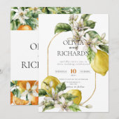 Mediterrane Tegel Italiaans Positano Citroen Kaart (Voorkant / Achterkant)