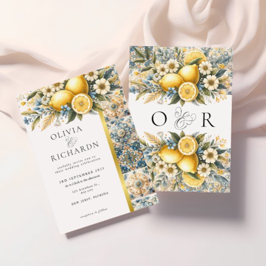 Mediterrane Tegel Italiaans Positano Citroen Kaart