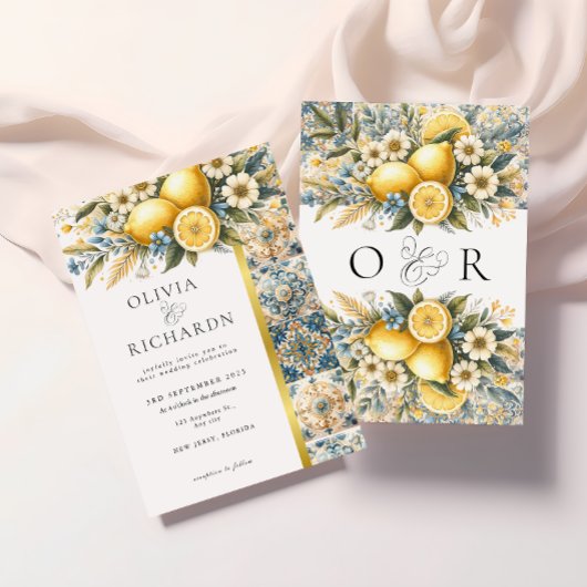 Mediterrane Tegel Italiaans Positano Citroen Kaart