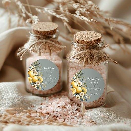 Mediterrane Tegel Italiaans Positano Citroen Ronde Sticker