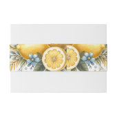 Mediterrane Tegel Italiaans Positano Citroen Uitnodigingen Wikkel (Achterkant Voorbeeld)