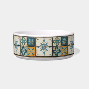Mediterrane Tegel Keramische Pet Bowl Voerbakje