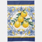 Mediterrane Tegel Lemon Boeket Theedoek