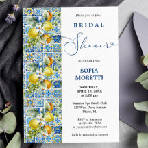 Mediterrane Tegel Lemons Baby of Vrijgezellenfeest