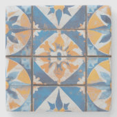 mediterrane Tegel Stone Onderzetter (Voorkant)