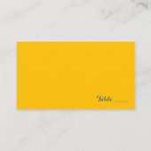 Mediterrane Tegel Waterverf Lemon Wedding Plaatskaartje (Achterkant)