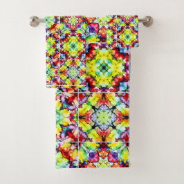 Mediterrane Tegels, Alcoholinkt Tegels, Majolica Bad Handdoek