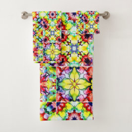 Mediterrane Tegels, Alcoholinkt Tegels, Majolica Bad Handdoek