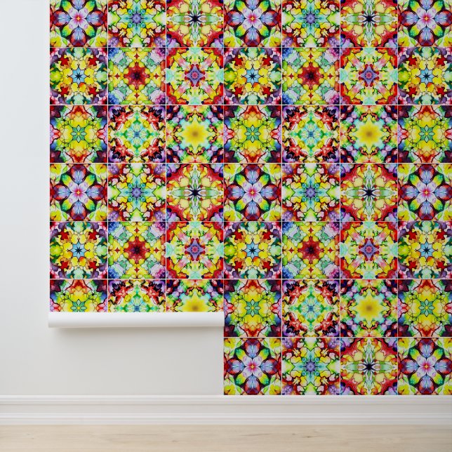 Mediterrane Tegels, Alcoholinkt Tegels, Majolica Behang (Applicatie)