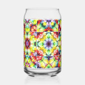 Mediterrane Tegels, Alcoholinkt Tegels, Majolica Blikvorm Glas (Voorkant)