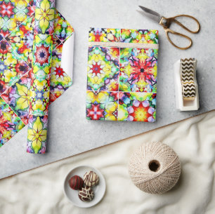 Mediterrane Tegels, Alcoholinkt Tegels, Majolica Cadeaupapier