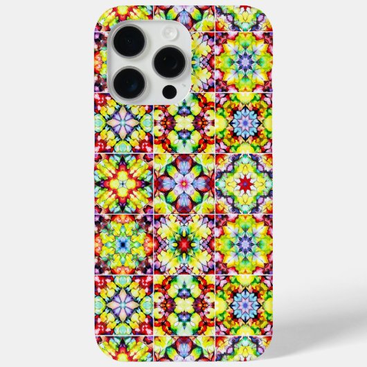 Mediterrane Tegels, Alcoholinkt Tegels, Majolica Case-Mate iPhone Case (Achterkant)