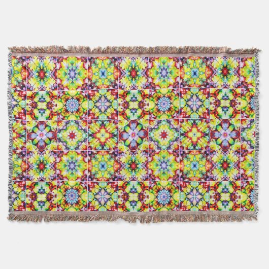 Mediterrane Tegels, Alcoholinkt Tegels, Majolica Deken (Voorkant)