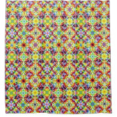 Mediterrane Tegels, Alcoholinkt Tegels, Majolica Douchegordijn (Voorkant)