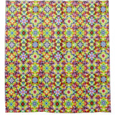 Mediterrane Tegels, Alcoholinkt Tegels, Majolica Douchegordijn (Voorkant)