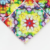 Mediterrane Tegels, Alcoholinkt Tegels, Majolica Fleece Deken (Hoek)