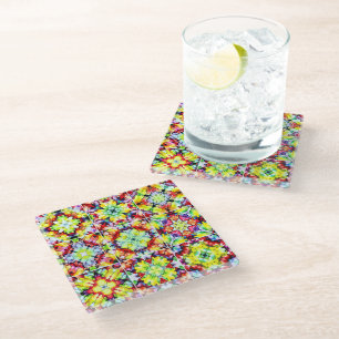 Mediterrane Tegels, Alcoholinkt Tegels, Majolica Glazen Onderzetter
