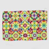 Mediterrane Tegels, Alcoholinkt Tegels, Majolica Golfhanddoek (Horizontaal)