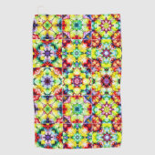 Mediterrane Tegels, Alcoholinkt Tegels, Majolica Golfhanddoek (Voorkant)