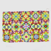 Mediterrane Tegels, Alcoholinkt Tegels, Majolica Golfhanddoek (Horizontaal)