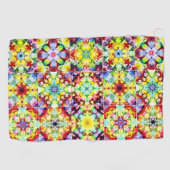 Mediterrane Tegels, Alcoholinkt Tegels, Majolica Golfhanddoek (Horizontaal)