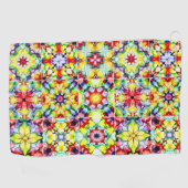 Mediterrane Tegels, Alcoholinkt Tegels, Majolica Golfhanddoek (Horizontaal)