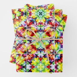 Mediterrane Tegels, Alcoholinkt Tegels, Majolica Inpakpapier Vel