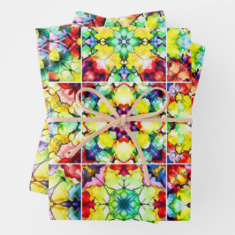 Mediterrane Tegels, Alcoholinkt Tegels, Majolica Inpakpapier Vel