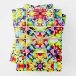 Mediterrane Tegels, Alcoholinkt Tegels, Majolica Inpakpapier Vel