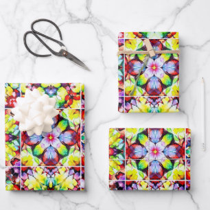 Mediterrane Tegels, Alcoholinkt Tegels, Majolica Inpakpapier Vel