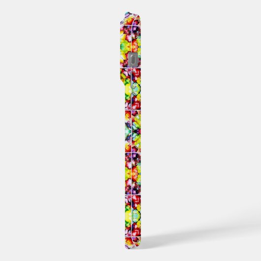 Mediterrane Tegels, Alcoholinkt Tegels, Majolica iPhone Hoesje (Linkerkant)