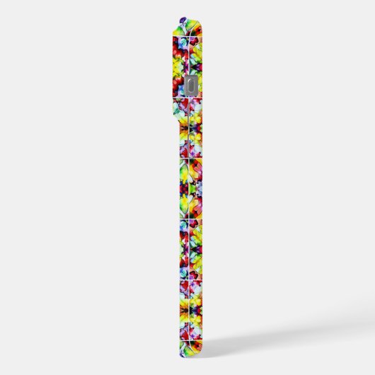 Mediterrane Tegels, Alcoholinkt Tegels, Majolica iPhone Hoesje (Linkerkant)