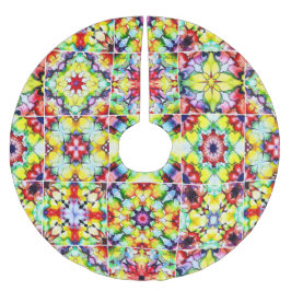 Mediterrane Tegels, Alcoholinkt Tegels, Majolica Kerstboom Rok