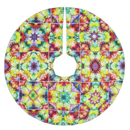 Mediterrane Tegels, Alcoholinkt Tegels, Majolica Kerstboom Rok