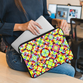 Mediterrane Tegels, Alcoholinkt Tegels, Majolica Laptop Sleeve