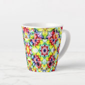 Mediterrane Tegels, Alcoholinkt Tegels, Majolica Latte Mok (Rechterhoek)