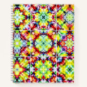 Mediterrane Tegels, Alcoholinkt Tegels, Majolica Notitieboek (Voorkant)