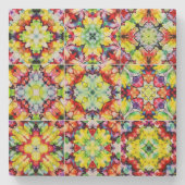 Mediterrane Tegels, Alcoholinkt Tegels, Majolica Stenen Onderzetter (Voorkant)