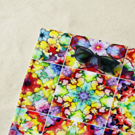 Mediterrane Tegels, Alcoholinkt Tegels, Majolica Strandlaken