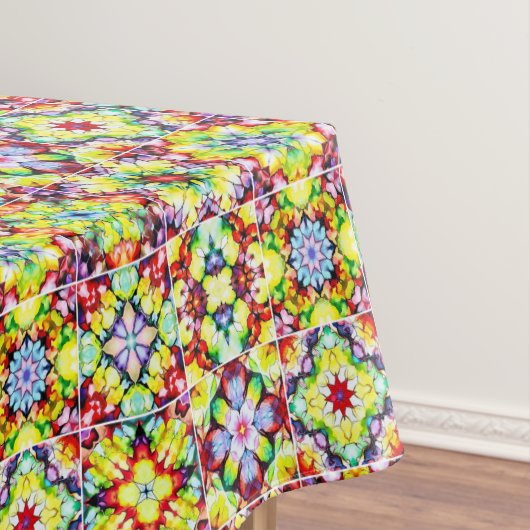 Mediterrane Tegels, Alcoholinkt Tegels, Majolica Tafelkleed (Voorbeeld)